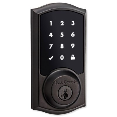Kwikset SmartCode 916 Series Zigbee Touchscreen Deadbolt with Home Connect, Venetian Bronze